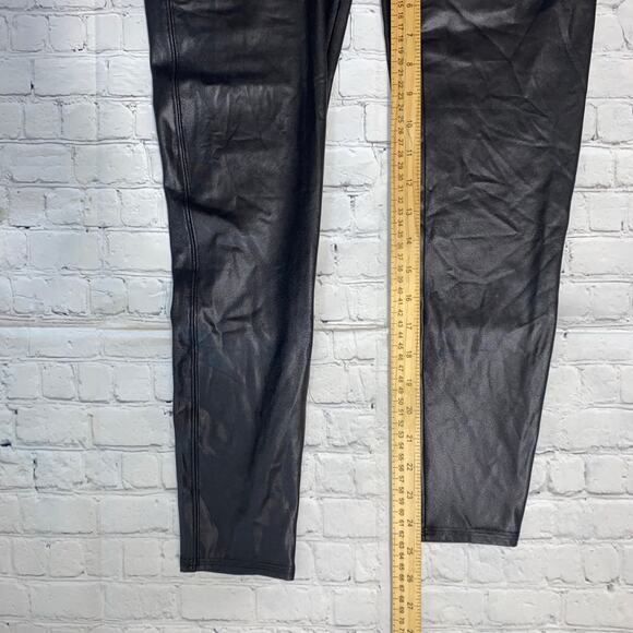 Spanx 1X NWT Faux Leather‎ Leggings Shaping High Rise Sculpt Moto Y2K Athleisure - Picture 5 of 8